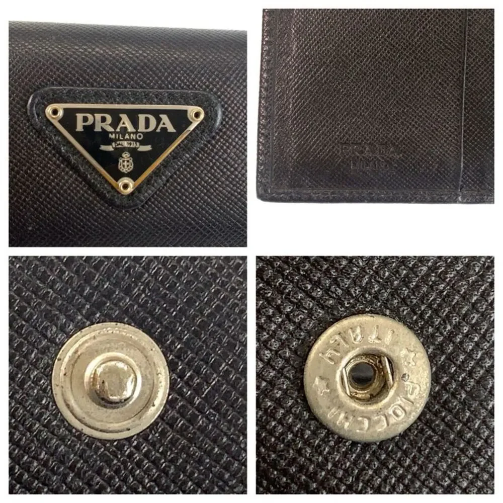 Prada Saffiano Compact Wallet